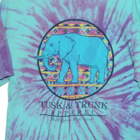 Comfort Colors Men's "Musk & Trunk Apparel" Cotton Spin Tie Die T-Shirt size L - Picture 5 of 7